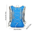 thumbnail image 3 of Running Hydration Vest Backpack Lightweight Insulated Pack Bag Daypack Hiking Trail Cycling Race Marathon,9.8x16.1in(Blue), 3 of 6