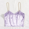 thumbnail image 4 of Wycnly Camisole for Women Workout Tops Going out Sexy Silky Satin Corset Spaghetti Strap Tops Trendy Solid Sleeveless Tee Tops Girls Sleeveless Shirt, 4 of 4