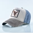 thumbnail image 1 of Unisex Baseball Cap Men Women Fashion Animals Embroidery Snapback Hat Spring Summer Cotton Washed denim Hip Hop Bone Casquette Gao Jinjia LED, 1 of 2