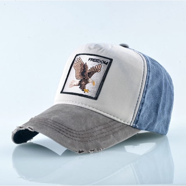 Unisex Baseball Cap Men Women Fashion Animals Embroidery Snapback Hat Spring Summer Cotton Washed denim Hip Hop Bone Casquette Gao Jinjia LED