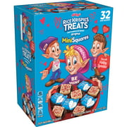 Kellogg's Rice Krispies Treats Mini Marshmallow Snack Bars, Valentine's Day Treats, Kids Snacks, Original with Holiday Sprinkles, 32 Ct, 12.4 Oz, Box