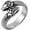 Double Head Snake Silver, variant on Snake Ring Men Women Gothic Jewelry Retro Animal Fashion Personality Stainless Steel Ring
