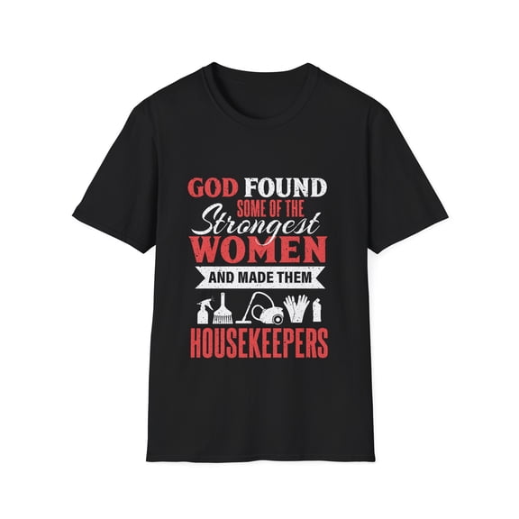 Vintage Housekeeper Expert Cleaner Housekeeping Cleaning Tshirt