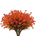 thumbnail image 1 of 7 Tenedores de Flores Artificiales de Otoño que No se Descoloran, Plantas de Otoño Artificiales, Vegetación Artificial para Interiores y Exteriores para Acción de Gracias, Navidad, Bodas, Fiestas,, 1 of 7