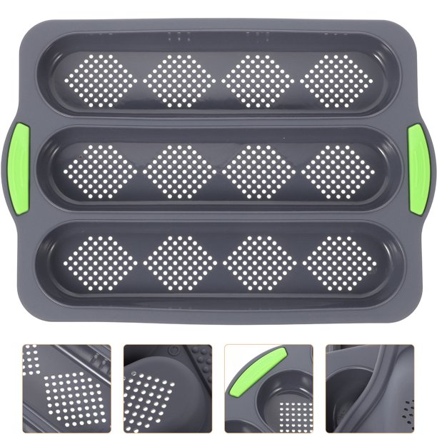 unbranded De Silicona Oscuro Para Pan Con Ranuras Ideal Para Hornear Antiadherente