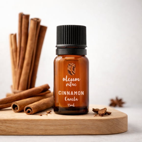 Aceite Esencial de Canela OLEUM VITAE 100% Puro y Organico 15ml
