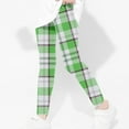 thumbnail image 4 of Utoimkio Girls Plaid Printed Stretch Leggings Soft Comfortable Ankle Length Pants Leggings for Kid Little Girls 3-8 Years, 4 of 6