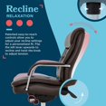 thumbnail image 6 of La-Z-Boy Sonata Executive MidBack Office Chair Bonded Leather Brown and Chrome, 6 of 8