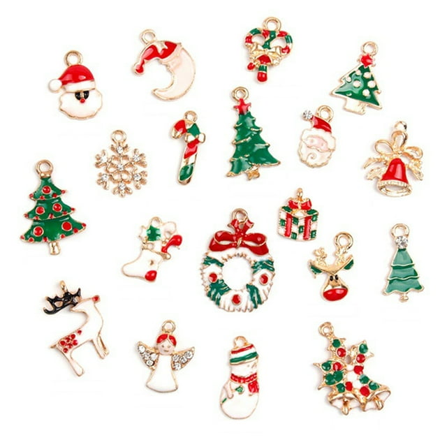 Colgante de Navidad de aleación, accesorios de joyería DIY, colgante de joyería, árbol de Navidad Labymos Colgante