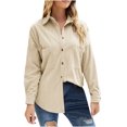 thumbnail image 1 of Blusa informal de manga larga con cuello en V y cuello en V para mujer Fridja czfsfas5340, 1 of 4