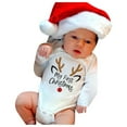 thumbnail image 2 of Gibobby Christmas Newborn Baby Fleece Romper One-Piece Footies Jumpsuit Infant Bodysuit For Baby Boys Girls Winter(Red,6-9 Months), 2 of 3