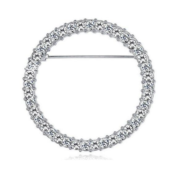 Exquisite Reading Glasses Holder Brooch Rhinestones Pins Round Crystals Glasses Holder Pins Clothes Lapel Pin for Bags Jeans