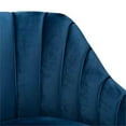 thumbnail image 5 of Baxton Studio Kailyn Glam and Luxe Navy Blue Velvet Fabric Upholstered and Gold Finished Chaise, 5 of 10
