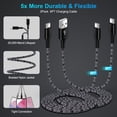 thumbnail image 5 of PD30W+QC18W Car Charger with 2 Pack 6FT USB C Cables, Cigarette Lighter USB Car Charger Fast Charging, Type C Cable Cord USB C to C Cable, Car Phone Charger Adapter for iPhone 16/15, SamSung, Black, 5 of 7