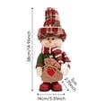 thumbnail image 3 of Xihbxyly Muñeca de Pie con Sombrero de Copa, Tela Festiva de Lino y Felpa, Diseño de Postura Estable, Decoración Navideña para El Hogar, Ambiente Festivo Acogedor, Ideal para Sala de Estar o Tienda,, 3 of 6