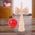 thumbnail image 3 of Japanese Traditional Toy Wood Handle Crystal Ball Kendama Kids Sports Game (Red), 3 of 8