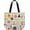 Fantasy Cartoon Style, variant on Large Tote Bag for Women, Floral Grocery Tote with Snap Thick Canvas Both Side ,  Daily Use Shopping Travel Picnic