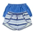 thumbnail image 2 of DKNY Girl's Shorts Pack of 2  with Waistband Drawstring Beautiful Crochet Lace, 2 of 4