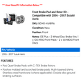 thumbnail image 2 of Front Brake Pad and Rotor Kit - Compatible with 2006 - 2007 Suzuki Aerio, 2 of 2