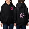 thumbnail image 2 of Bnwani Hoodies for Girls Crew Neck Long Sleeve Pockets Short Sweatshirt Letter Graphic Printed Tops Pullover, 2 of 4