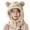 Khaki, variant on Coffee Bear Ear Plush with Face Shield Balaclava Hood, Winter Balaclava Hood, for Winter Daily Wear, Ski Trips And Snow Outings, Winter Headwear