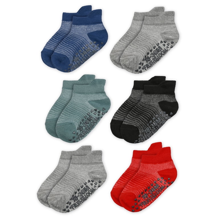 Fruit of the Loom Toddler Low-Cut Socks, 6-Pack photo 1