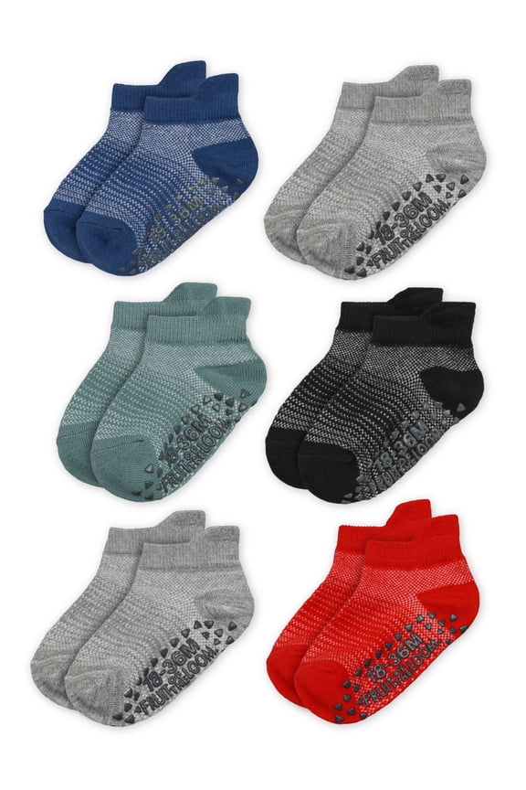 Toddler Low-Cut Socks, 6-Pack, Size 6M-5T