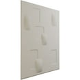 thumbnail image 2 of 19 5/8"W x 19 5/8"H Avila EnduraWall Decorative 3D Wall Panel, UltraCover Satin Blossom White (Covers 2.67 Sq. Ft.), 2 of 6