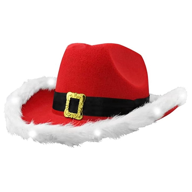 Txlixc Sombrero de vaquero femenino con decoración brillante Txlixc moda