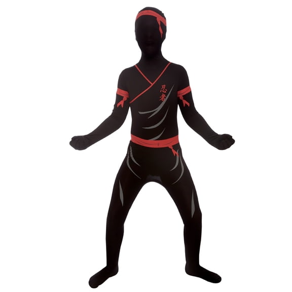 Morphsuits Ninja Morphsuit Kids Halloween Costume For Unisex Black Medium