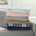 thumbnail image 4 of Mainstays Super Soft Plush Bed Blanket, Indigo, Twin, 4 of 7