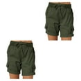 thumbnail image 4 of Sonducket Pantalones cargo Pantalones cortos de bolsillo Cintura suelta Pantalones de verano Ropa de calle informal Moda para deportes de playa Type9 NO9, 4 of 6
