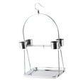 thumbnail image 2 of Soporte de juego para loros y pájaros, soporte para pájaros con 4 cuencos, soporte portátil de acero inoxidable para loros, jaula para pájaros para 27 x 19 x 50 cm, 2 of 9