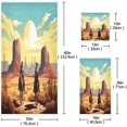 thumbnail image 3 of 3 Piece Bath Towels, Super Soft Absorbent Cowboys Riding Horses Towels for Bathroom Gym Spa Hotel Decor Wash cloth, 3 of 7