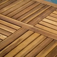 thumbnail image 4 of Harvey&nbsp;7 Piece Outdoor Acacia Dining Set with Cushions, Teak Finish, White, 4 of 9