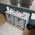 thumbnail image 2 of Ziva 60 in W x 22 in D Dark Grey Double Bath Vanity and Cultured Marble Top, 2 of 8