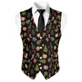 thumbnail image 4 of Uorisanigo Christmas Tree Print Mens Vest Size 2XL V Neck Men's Suit Vest Casual with Pockets Lightweight Waistcoat Casual Vests Stylish for Prom, 4 of 7