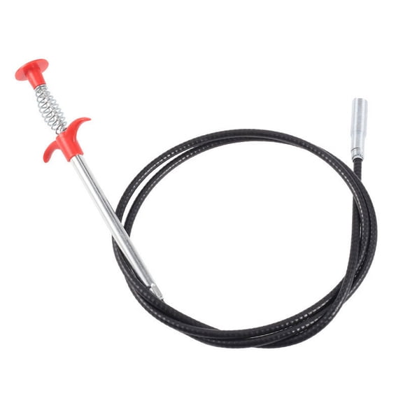 24 Inch Flexible Drain Snake Clog Remover, 4-Claw Grabber Reacher Tool, Drain Opener Cleaner for Kitchen Bathroom Sink, Bathtub, Shower and Toilet Clogged Drains