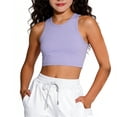 thumbnail image 2 of DHFJKG Girls Athletic Tank Tops Kids Racerback Sleeveless Workout Running Sports Crop Shirts 1-14 Years Versatile Top, 2 of 4