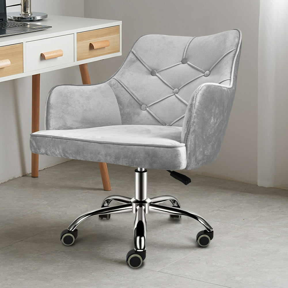 Modern Leisure Arm Chair, Home Office Chair Velvet Desk Task Chair with