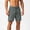 (Casual 24)Gray, variant on Mens Big & Tall Shorts Solid Color Breeches Summer Casual Fashion Zipper Pocket Running Bandage Elastic Waist Short Pants Plus Size