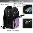 thumbnail image 4 of Saiise Cute Nautical Pattern USB Travel Laptop Backpack for Men Women Multi Compartment USB Charging Port Breathable Back Padding Luggage Strap, 4 of 7