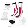 thumbnail image 4 of Women Colorful Crew Socks Flag Of Liberian Novelty Fun Socks For Mens, 4 of 7