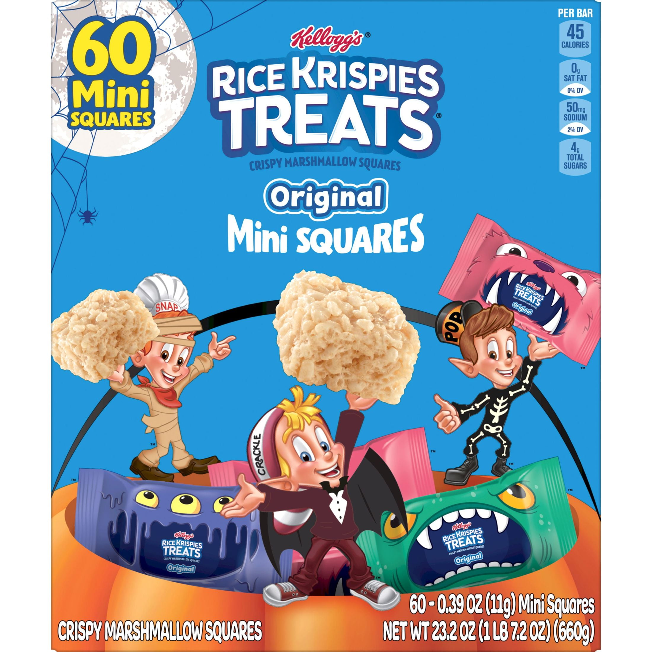 Rice Krispies Treats Minecraft Creeper Edition Original Marshmallow Snack  Bars, 11.2 oz, 16 Count 