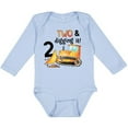 thumbnail image 3 of Inktastic Two and Digging It Bulldozer 2nd Birthday Boys or Girls Long Sleeve Baby Bodysuit, 3 of 5
