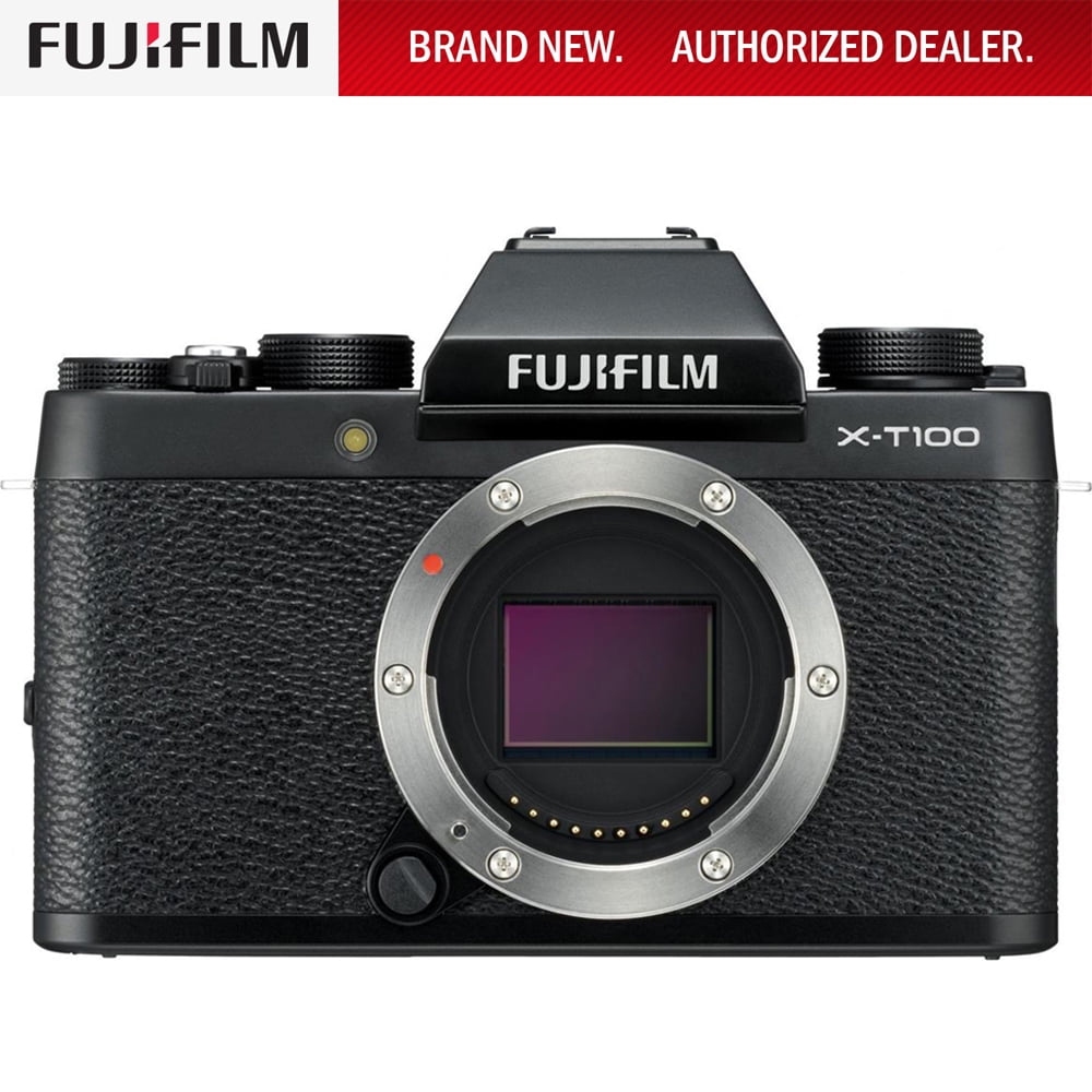 inhoud Pigment Rechtzetten Fujifilm X-T100 Mirrorless Digital Camera - Black - (X-T100) - Walmart.com