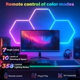 thumbnail image 7 of ALLYES Hexagon RGB Lights - Smart RGB LED Wall Lights with Music Sync, DIY Dimmable for Gaming Room, TV, Bedroom, Bar, Gym, 7 of 7