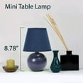 thumbnail image 5 of Mod Lighting and Decor Mini Globe Table Lamp with Tapered Shade - 8.5" - Blue, 5 of 5