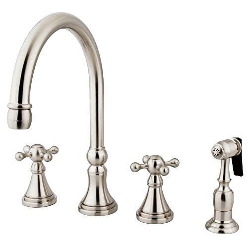 Kingston Brass KS2798KXBS Governor Deck Mount Kitchen Faucet with 