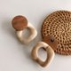 thumbnail image 4 of Pendientes para mujer, regalos para mujer, nuevos pendientes grandes de resina de moda para mujer, pendientes de madera, joyería, pendientes de moda., 4 of 5